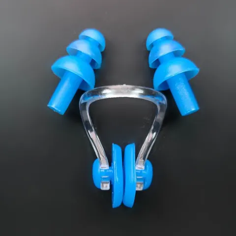 Soft Silicone Swimming Nose Clip And Earplugs Set Waterproof Anti-Choking Nasal Clip For Adults Kids Pool Water Sports