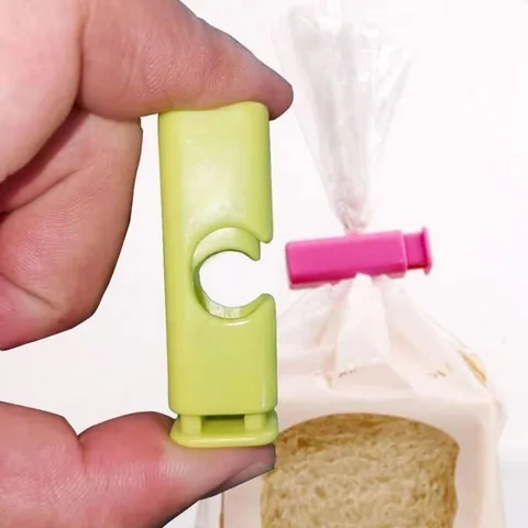 Tragbarer Plastik Lebensmittelverschlussclip Snack Brotbeutel Frischehalteclip Küchenaufbewahrung