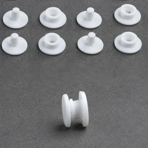 Plastic Disposable Snap Fasteners Press Studs 2-in-1 Buckle For Protective Mask Elastic Band Wristband Fastening Accessories