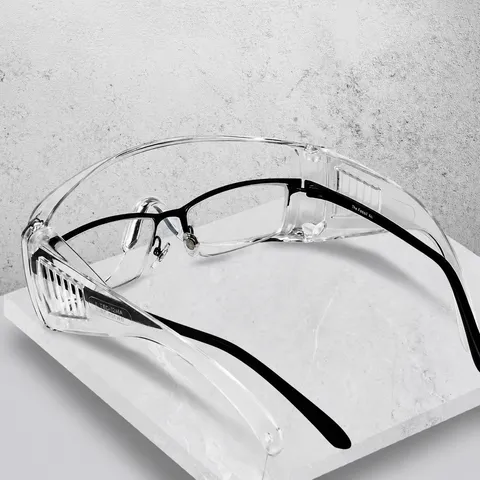 Unisex Transparante Veiligheidsbril Anti Stof Wind Spatwater Bescherming Oogbescherming Duidelijke Bril Voor Buitengebruik
