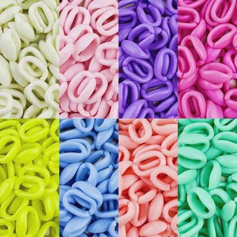 Perles de Maillons de Chaîne en Acrylique Anneaux Ouverts Connecteurs Pour Fabrication de Bijoux Faits Main Bracelet Accessoires de Sac