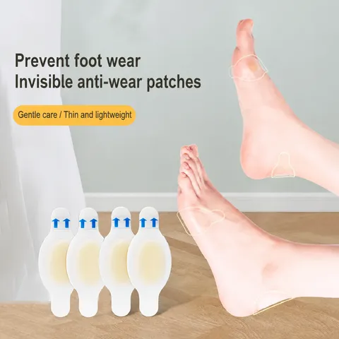 Cerotti Trasparente in Idrogel per Tallone Antisfregamento Vesciche Cuscinetto Invisibile Sollievo dal Dolore ai Piedi Adesivi per Cura delle Scarpe
