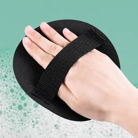 Rubberen Badscrub Handschoen Exfoliërende Spons Pad Voor Vrouwen Pijnloze Dode Huid Verwijdering Lichaam Bad Douche Reinigingstool
