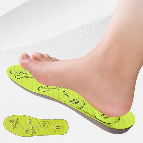 Solette per Scarpe Sportive in Memory Foam Deodoranti Traspiranti Unisex Massaggio Agopuntura Solette Tagliabili Assorbenti il Sudore