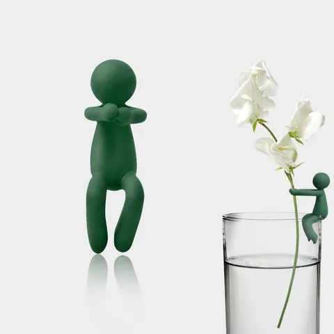 Plastic Plant Support Clips Cute Climbing People Figurine For Indoor Potted Plants Greenery Support Garden Decor