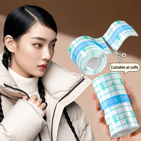 Protector De Cuello De Ropa Transparente Cinta Antimanchas PU Impermeable Escudo Invisible Antitranspirante Para Puños De Chaqueta Escote