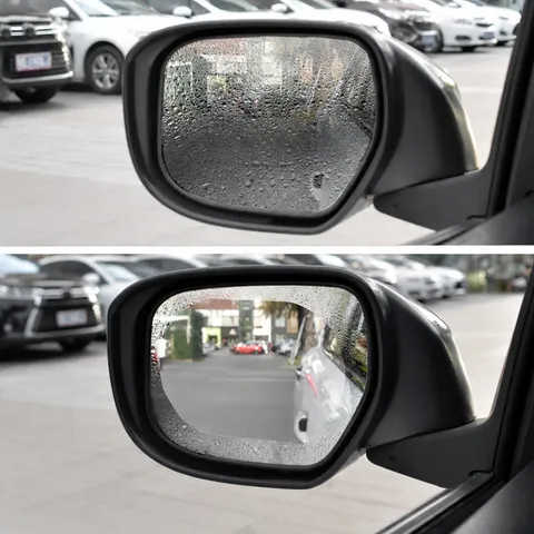 Car Rearview Mirror Rainproof Film Anti-Fog Waterproof Sticker Window Protective Film Universal Auto Accessories