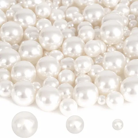 Perles de Perles Artificielles Sans Trou Perles Rondes en Vrac Pour Accessoires d'Artisanat de Fabrication de Bijoux DIY