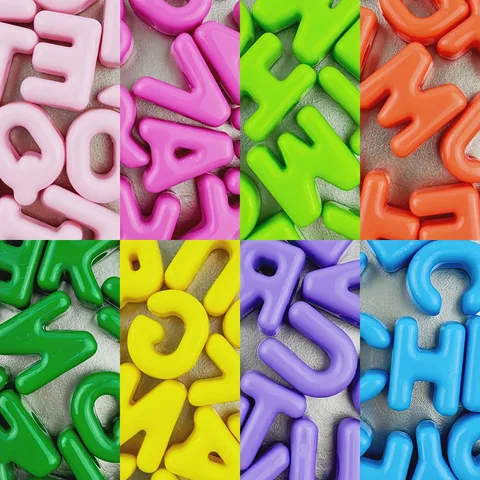 Acrylic Letter Beads Large Hole Alphabet Loose Beads For Shoe Charms DIY Jewelry Making Craft Supplies