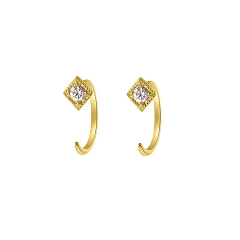 Ensemble de Ear Cuff en Cuivre et Strass Minimaliste pour Femme Boucles d Oreilles Clips Géométriques en Forme de C Étoile Lune Cœur Bijoux Tendances