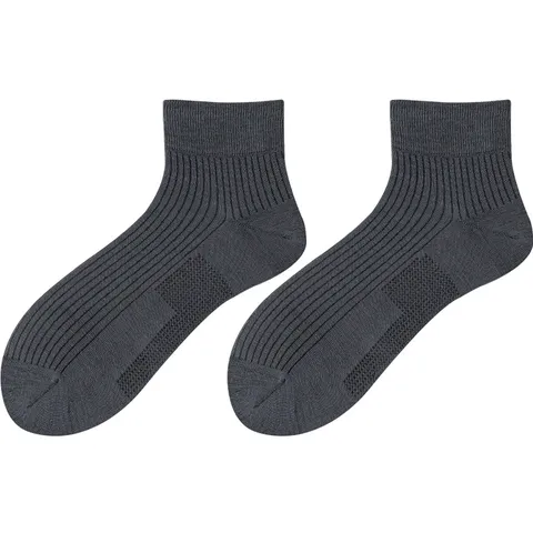 Men Mulberry Silk Mid Calf Socks Summer Thin Deodorant Sweat Absorbing Breathable Mesh Seamless Business Casual Dress Socks