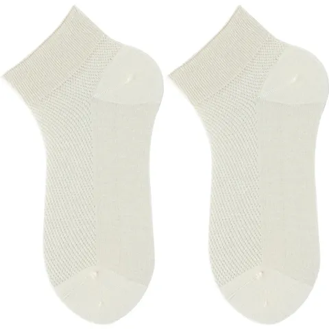 Calzini Corti in Seta Sottile Estiva da Donna Traspiranti Rete Tinta Unita Stile Balletto