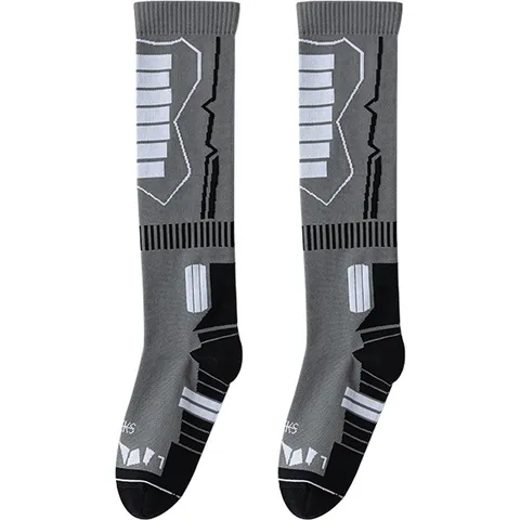 Calze Termiche Professionali da Sci per Uomo Tubo Alto Traspirante Asciugatura Rapida Calze Sportive Outdoor
