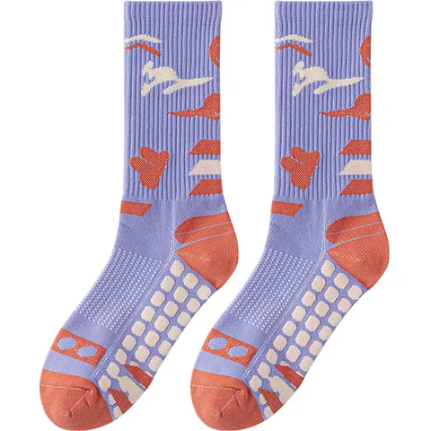 Damen Professionelle Athletische Yoga Socken Atmungsaktiv Rutschfeste Lange Kompressionssocken Für Laufen Fitness Sport