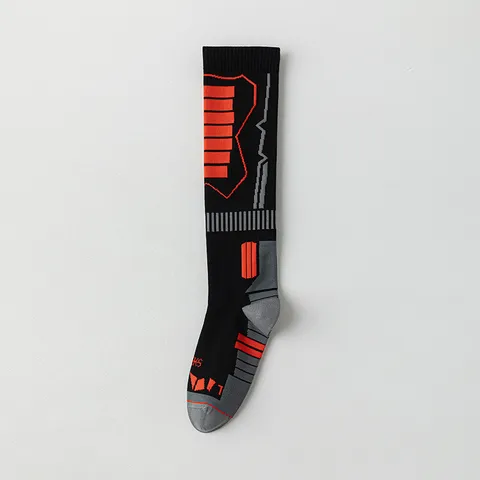 Calze Termiche Professionali da Sci per Uomo Tubo Alto Traspirante Asciugatura Rapida Calze Sportive Outdoor