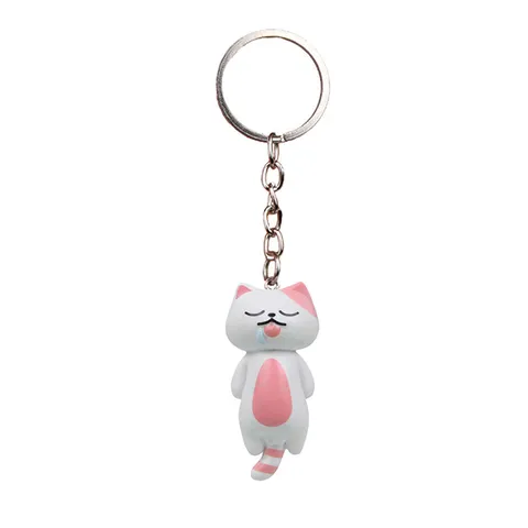 Süße Cartoon Schlafende Katze Schlüsselanhänger Anhänger Kreative Faule Sabbernde Kätzchen Auto Tasche Anhänger Lustige Tier Schlüsselring Zubehör