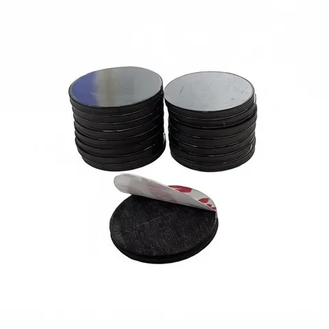 Round Self Adhesive Rubber Magnet Sheets Thick Powerful Flexible Magnetic Discs Patch Tape For Whiteboard Fridge Magnets DIY Crafts Office Home Decoration