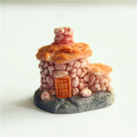 Miniatur Harz Steinhaus Pilz Schloss Ornamente Mikrolandschaft DIY Landschaftsbau Werkzeuge Fee Garten Deko Zubehör
