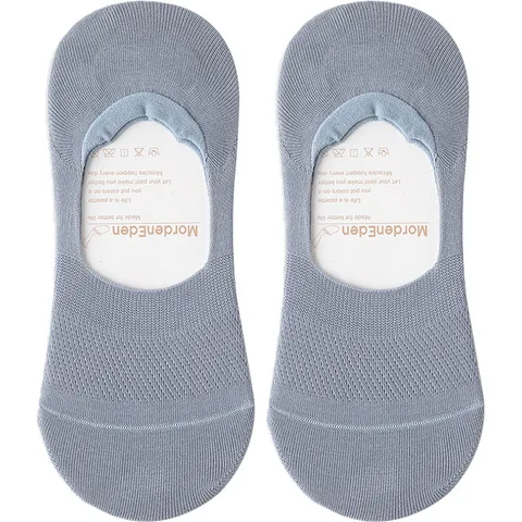 Calzini Invisibili da Uomo Calzini Corti in Cotone Mesh Traspirante Silicone Antiscivolo Taglio Basso Casual Estate