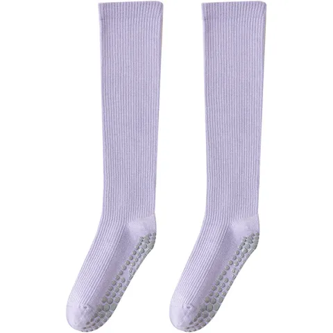 Calze Sportive a Compressione da Donna al Polpaccio Corsa Yoga Misto Cotone Antiscivolo Traspirante