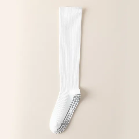 Calze Sportive a Compressione da Donna al Polpaccio Corsa Yoga Misto Cotone Antiscivolo Traspirante
