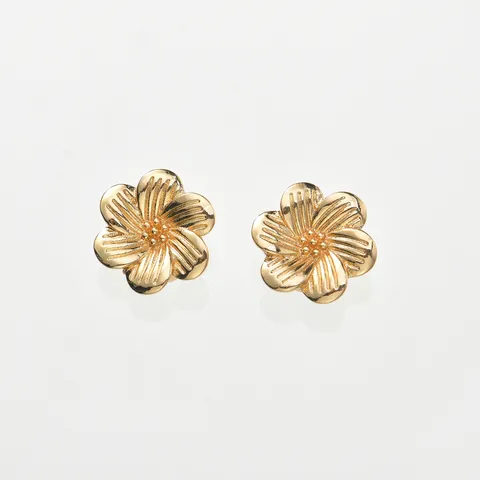 Clip de Cuello de Flor de Doble Capa de Moda Aleación Camisa Traje Cuello Hebilla Decorativa Oro Clip de Bufanda Broche Joyería