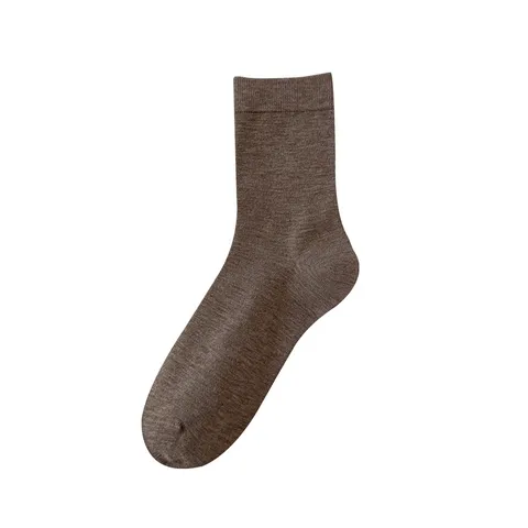 Women's Wool Blend Crew Socks Autumn Winter Solid Color Casual Slouch Socks Soft Comfortable High Elastic Daily Wear Hosiery