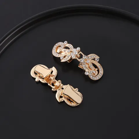 Retro Lega Strass Sciarpa Clip Vintage Sciarpa Fibbia Elegante Cardigan Collo Spilla Chiusura Per Donne Gioielli