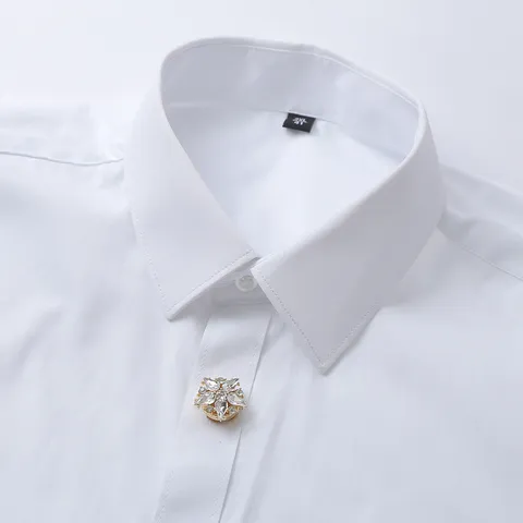 Boutons de Manchette de Chemise Tournesol Strass Alliage Cristal Boutons Décoratifs Accessoires de Mode Homme Femme