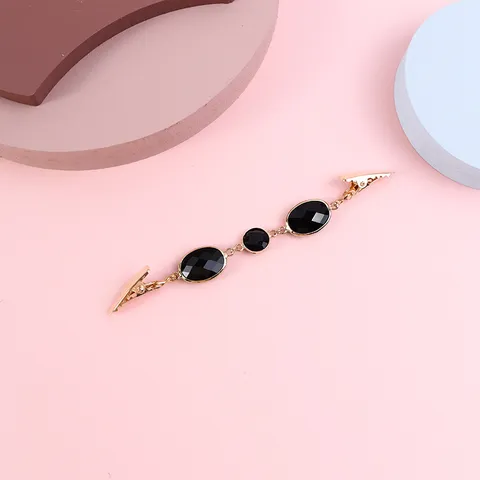 Spilla Fibbia per Sciarpa in Cristallo di Vetro Vintage per Donna Moda Geometrica Strass Clip per Colletto Accessori per Abbigliamento