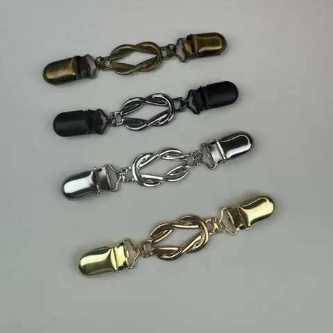 Vintage Lega Clip per Cardigan Fibbia per Sciarpa Spilla per Scialle Accessori di Abbigliamento Retro per Donne