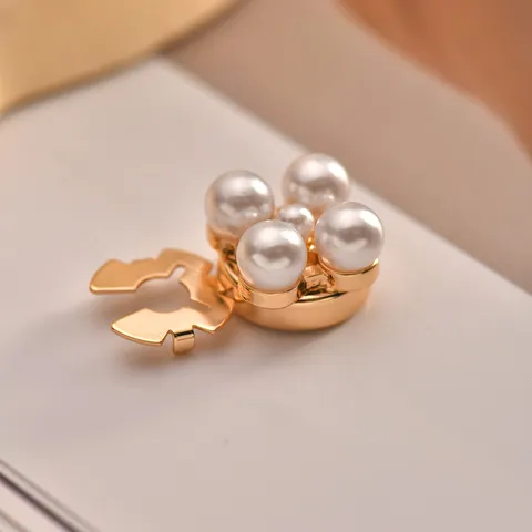 Korean Style Alloy Artificial Pearl Cufflinks Men Women Business Wedding Shirt Decorative Button Jewelry Gift