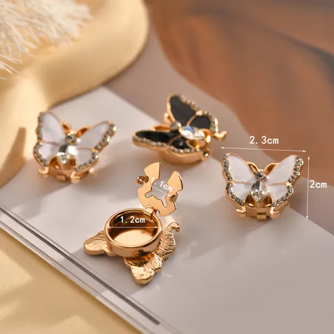 Γυναικεία Μανικετόκουμπια Πεταλούδας με Στρας Μόδα Κράμα Διακόσμηση Γιακά Πουκαμίσου Αξεσουάρ Κοσμήματα