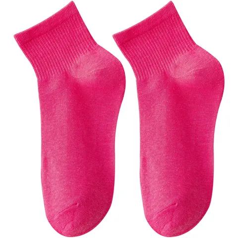 Calze a Barca in Cotone Tinta Unita Casual da Donna Stile Caramella Traspirante Assorbente di Sudore Deodorante