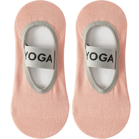 Women Professional Non-Slip Yoga Socks Breathable Cotton Fitness Pilates Athletic Sport Short Socks For Gym Dance