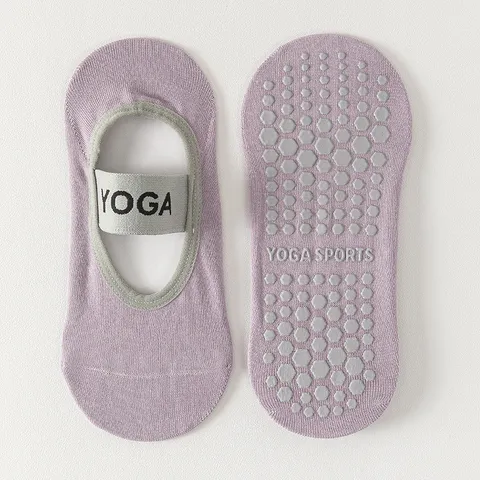 Women Professional Non-Slip Yoga Socks Breathable Cotton Fitness Pilates Athletic Sport Short Socks For Gym Dance