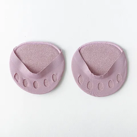 Invisible Forefoot Split-Toe Socks Ice Silk Summer Thin Low-Cut Open-Toe Five-Finger Boat Socks Non-Slip Pads