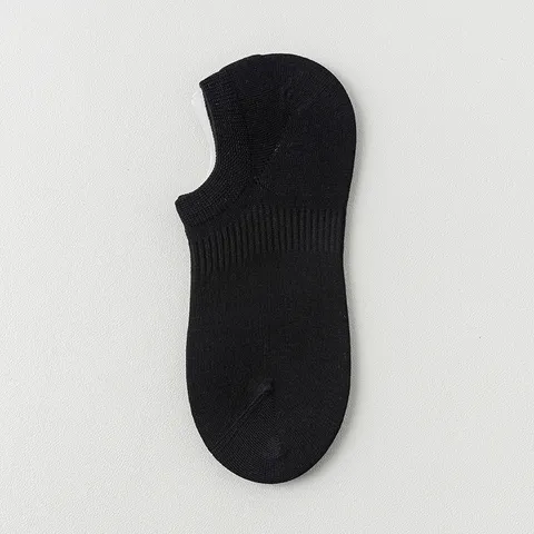 Fantasmini Invisibili Estivi in Puro Cotone da Donna Scolpiti Antiscivolo Tinta Unita