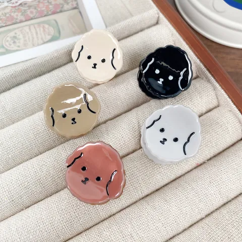 Süße Welpe Haarkralle Acetat Mini Tier Form Haarklammer Für Damen Mode Hund Kleine Haargreifer Elegante Kopfschmuck Accessoires