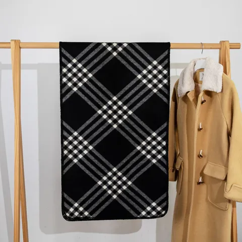 Britse Stijl Klassieke Ruitjes Sjaal Winter Warm Verdikte Dekking Wikkel Mode Cashmere Gevoel Sjaal