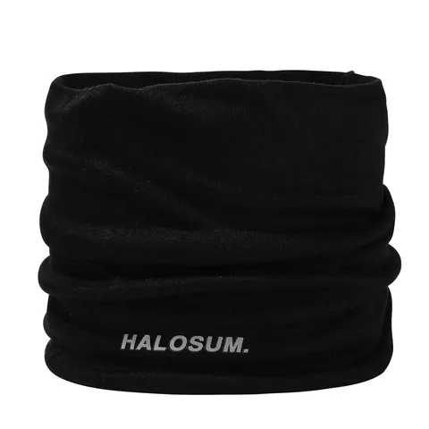 Winter Tencel-Wolle Halswärmer Damen Herren Winddicht Gestrickter Schlauchschal Mit Buchstabendruck Einfarbig Radfahren Snood
