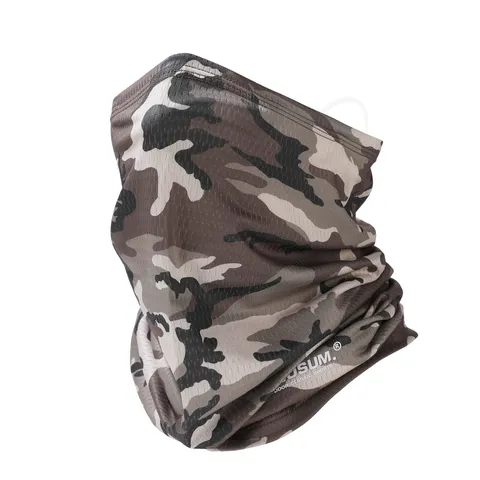 Camouflage Outdoor Sports Sun Protection Face Mask Polyester Nylon Quick Dry Dustproof Cycling Fishing Half Face Cover Neck Gaiter Bandana For Men Women