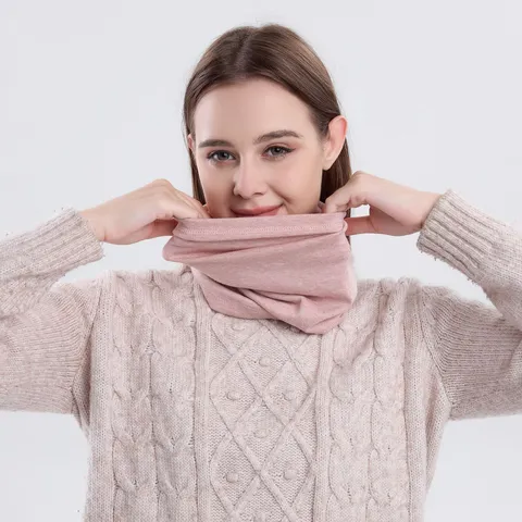 Unisex Winter Warm Kettengewirkt Falscher Kragen Halswärmer Einfarbig Winddicht Radfahren Maske Für Outdoor Sport Laufen Skifahren