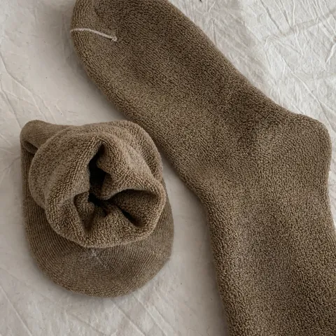 Chaussettes d Hiver Thermiques en Polaire Épaissie pour Hommes Chaussettes Unies