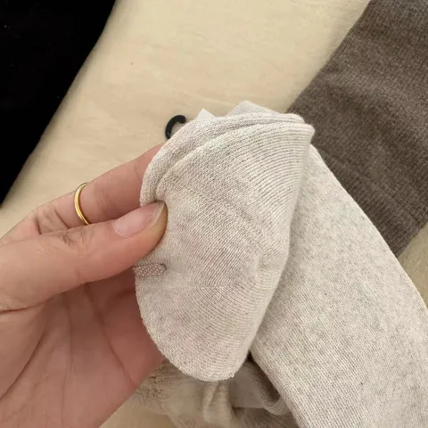 Chaussettes Hautes Longues Cuisse Éponge Épaissie Automne Hiver Femmes Couleur Unie Chaudes Style JK Polyester