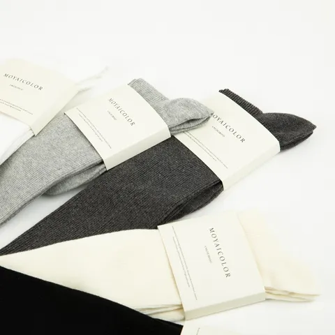 Calcetines Altos de Algodón para Mujer Rayas Verticales Color Sólido Medias Largas Casuales Muslo Alto Cálidas Para Niñas