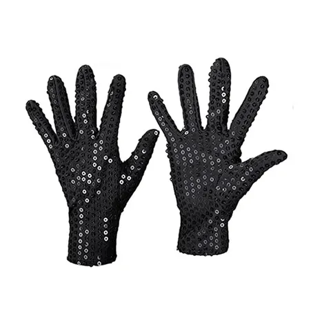Gants de Performance de Scène à Paillettes pour Adultes et Enfants Accessoires de Costume de Danse Disco