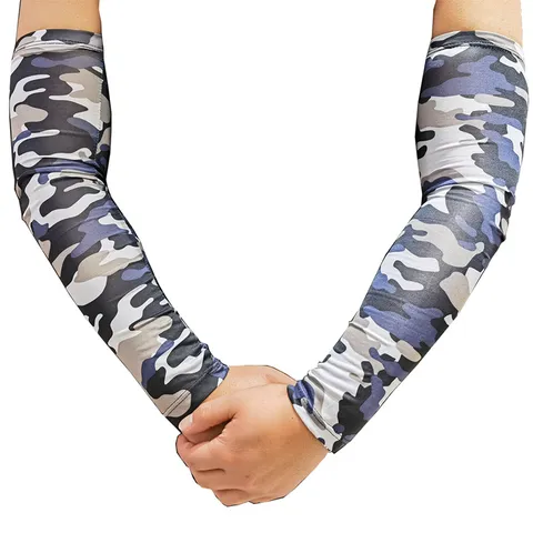 Unisex Outdoor Sun Protection Ice Sleeves Cycling Fishing UV Arm Guards Breathable Summer Sports Arm Sleeves
