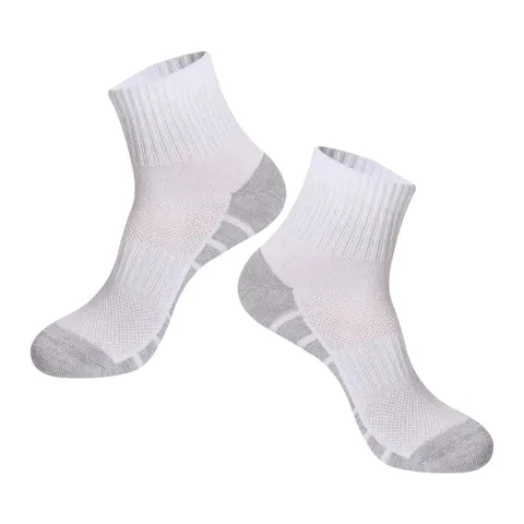 Men's Athletic Sports Socks Moisture Wicking Breathable Towel Bottom Crew Socks Running Training Socks Polyester