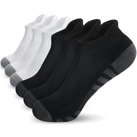 Herren Sport Kurzsocken Athletisch Frotteeboden Schweißableitend Laufen Basketball Mesh Antirutsch Übergröße Socken